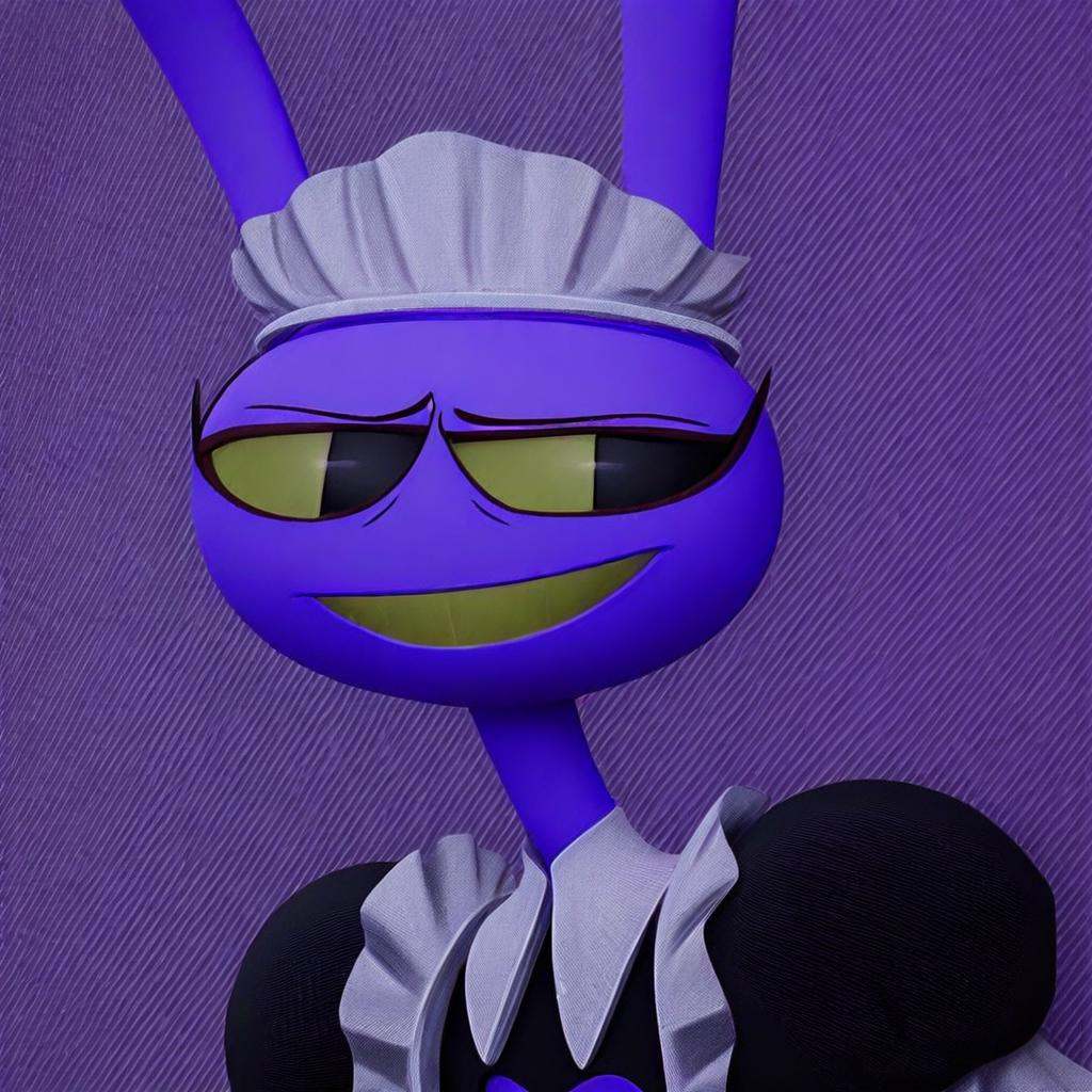 Jax(character),  maid outfit,  rabbit on Tensor.Art