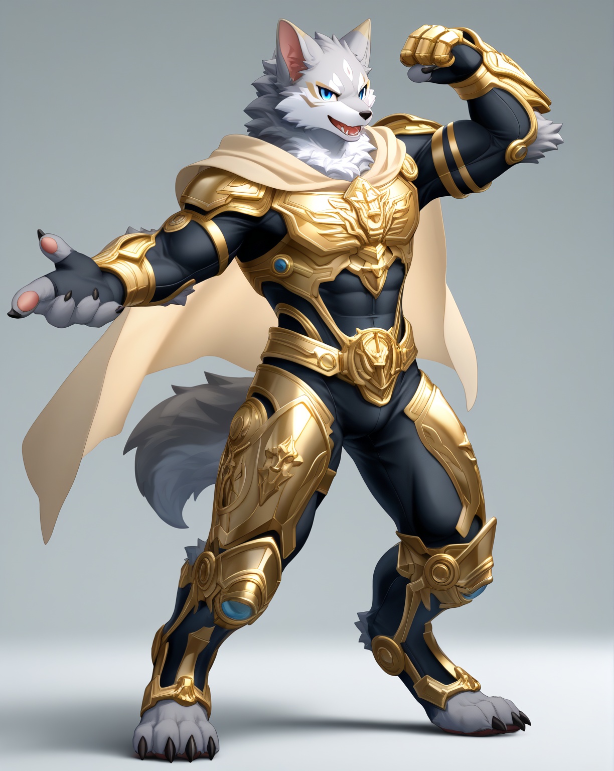 Surreal 3D render,  Fluffy Werewolf,  1boy on Tensor.Art