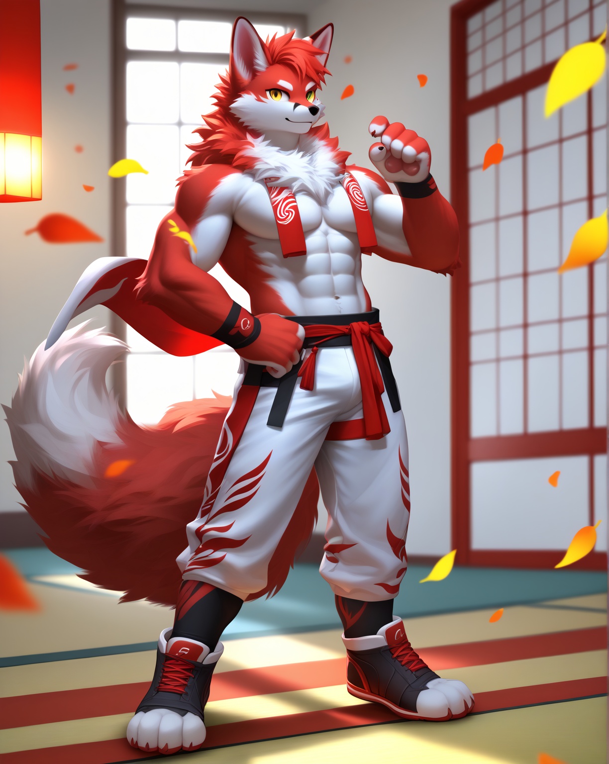 Surreal 3D render,  Fluffy Foxes,  1boy on Tensor.Art