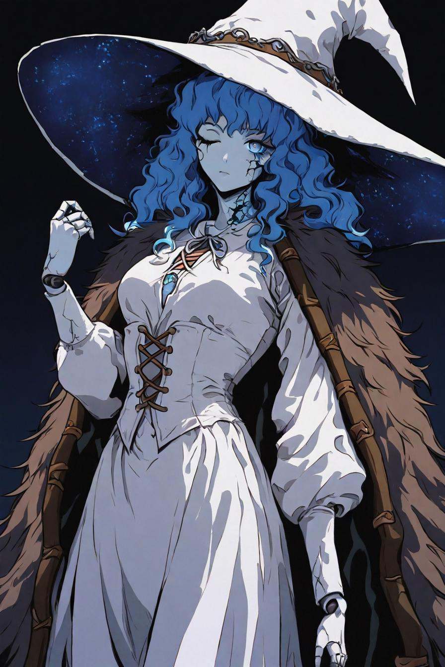 RnnDef,  blue eyes,  one eye closed on Tensor.Art