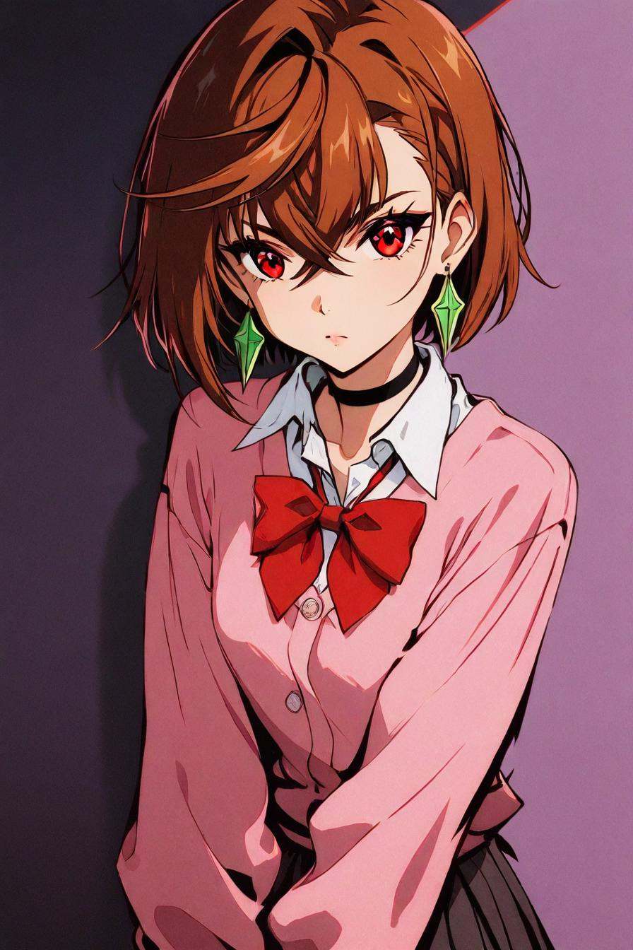 ayasemomo,  hair between eyes,  crossed bangs on Tensor.Art