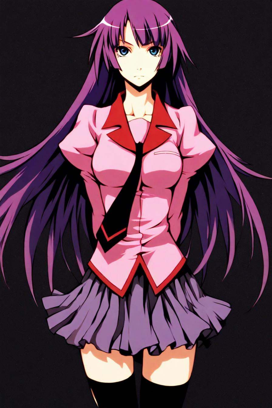 hitagi senjougahara,  bangs,  long hair on Tensor.Art