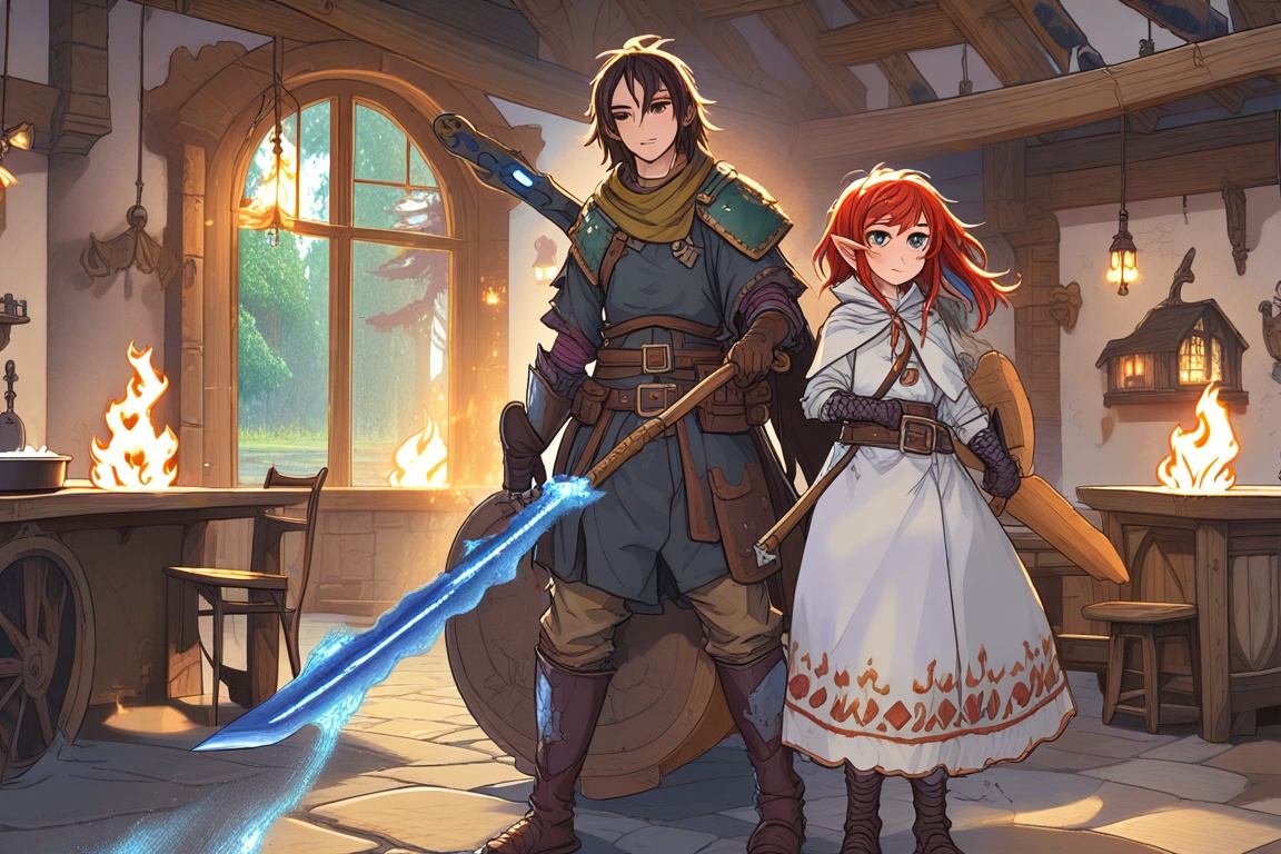Hyp3rAn1me,  1girl,  auburn hair on Tensor.Art
