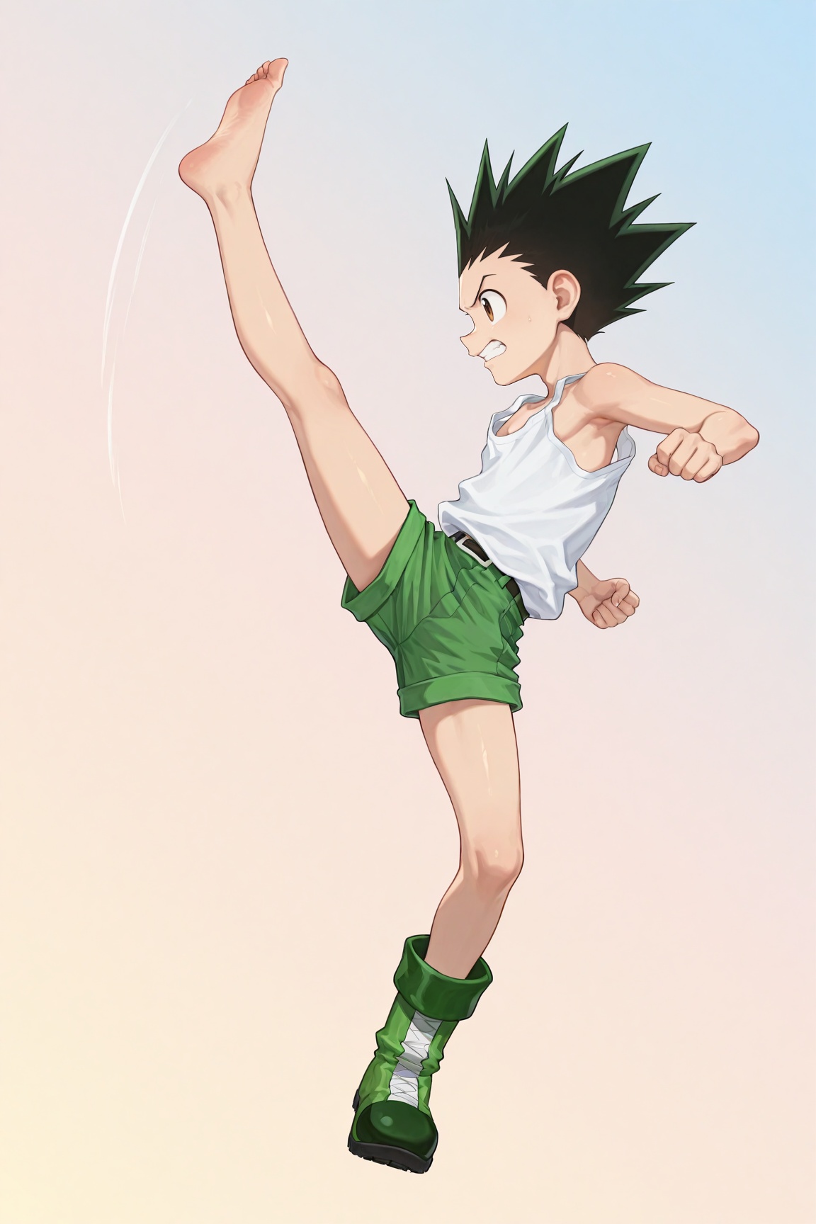 gon,  black hair,  brown eyes on Tensor.Art