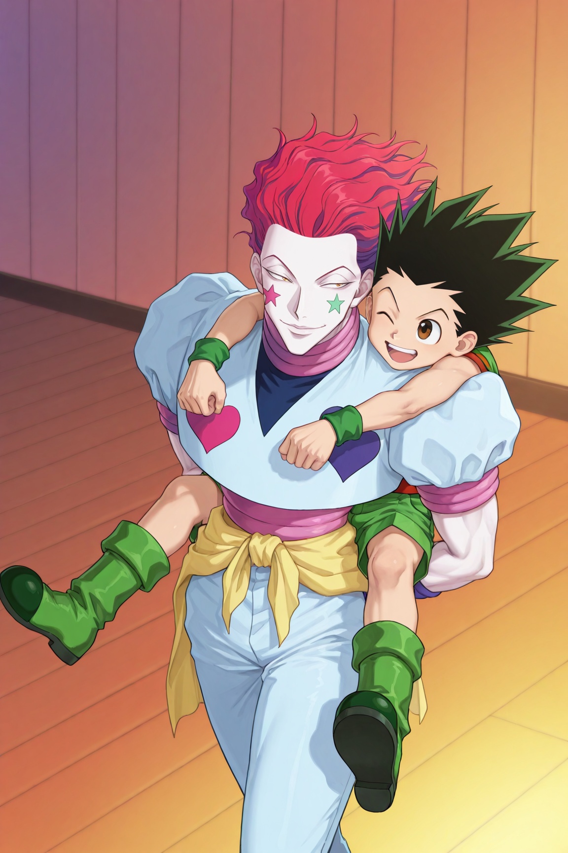 2boys,  duo focus,  male focus BREAK hisoka on Tensor.Art