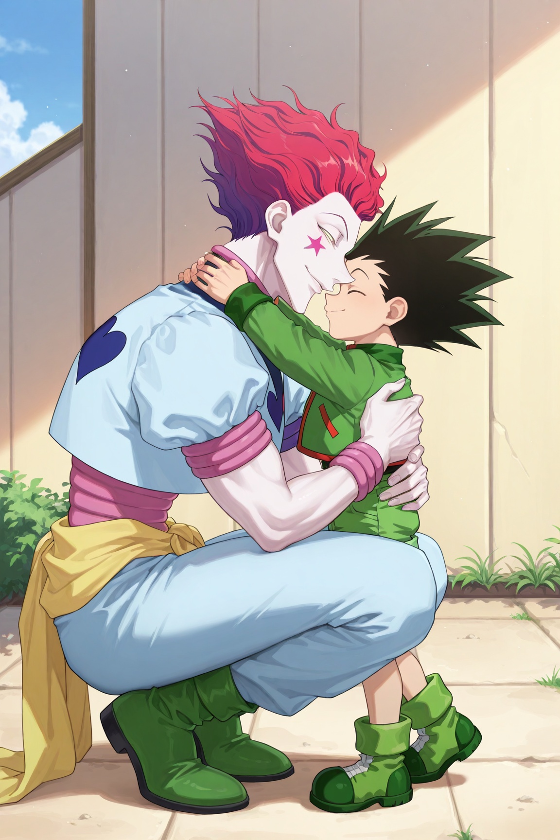 2boys,  duo focus,  male focus BREAK hisoka on Tensor.Art