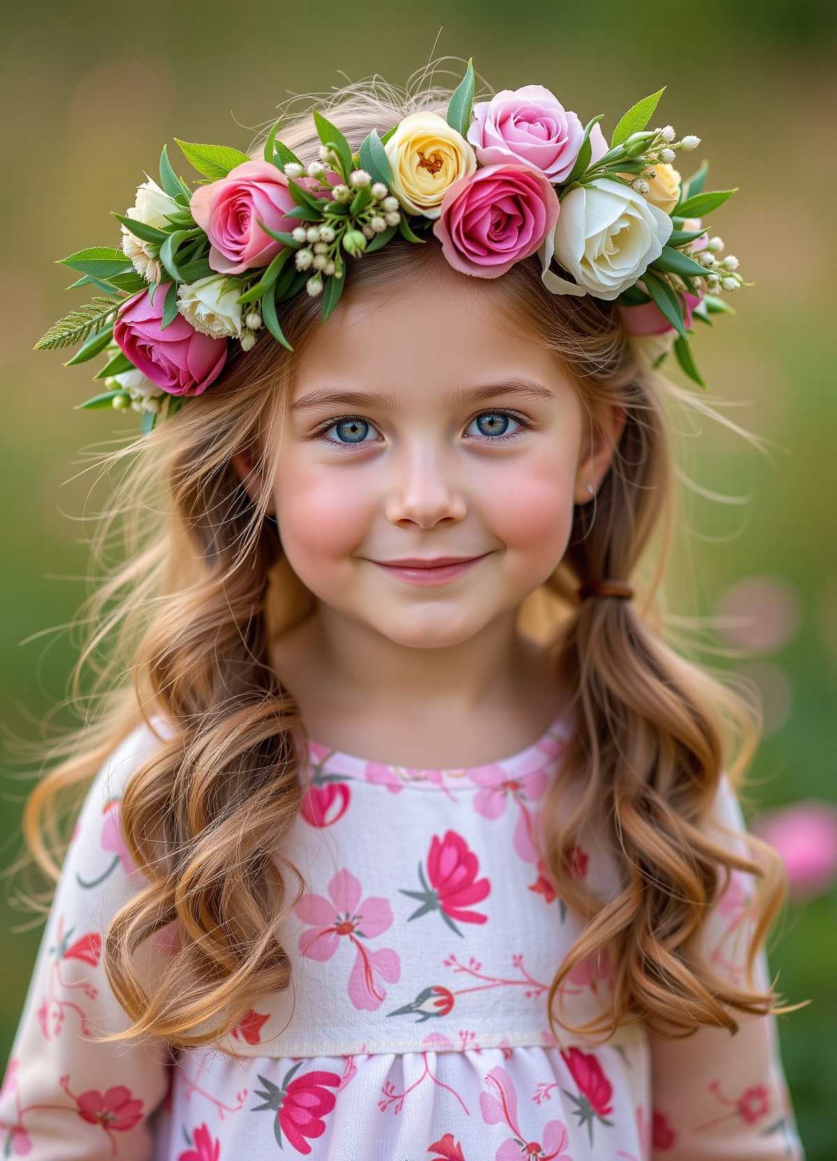 A high-resolution,  naturalistic,  portrait-style a girl 5 year-old on Tensor.Art