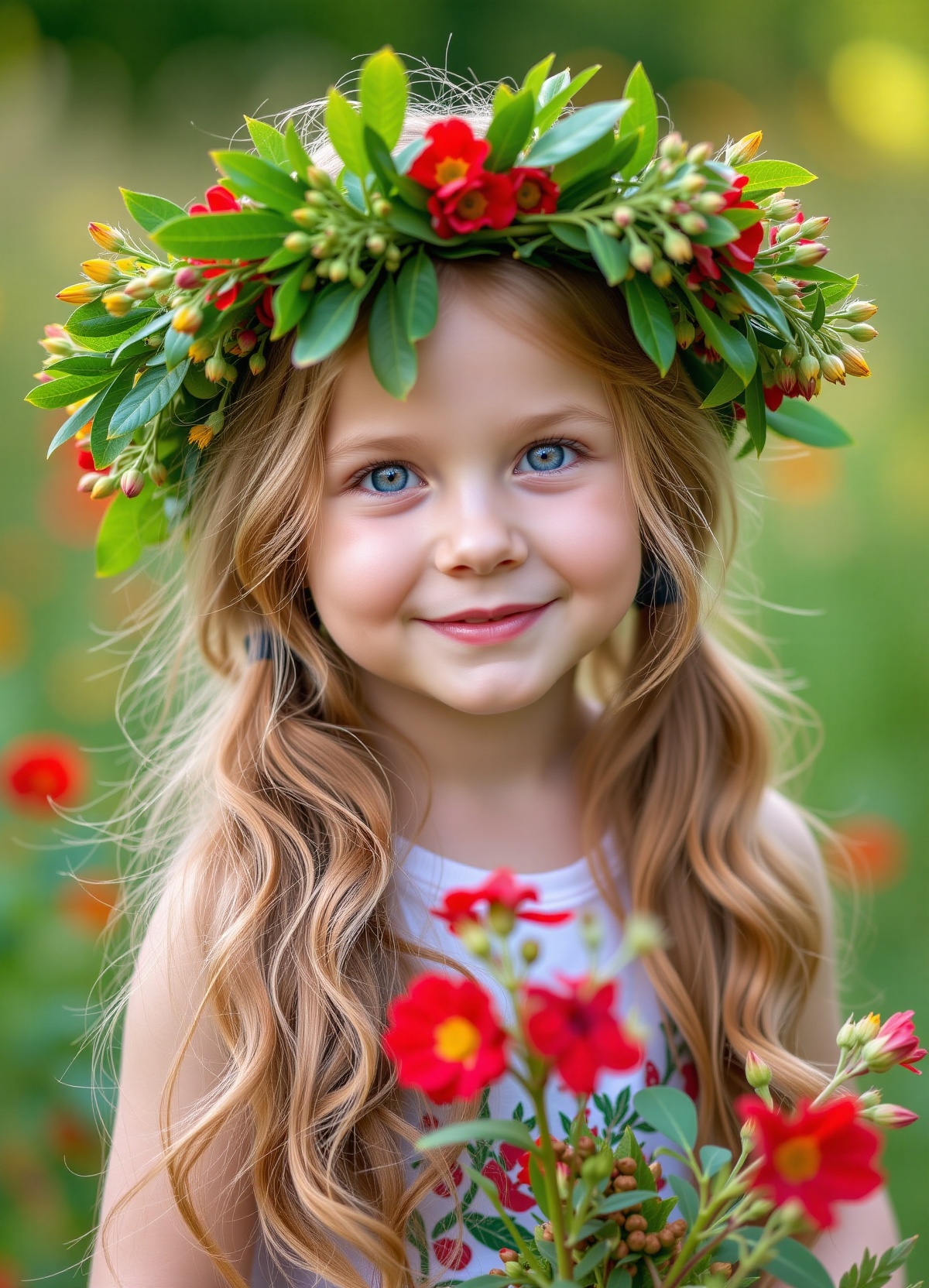 A high-resolution,  naturalistic,  portrait-style a girl 5 year-old on Tensor.Art
