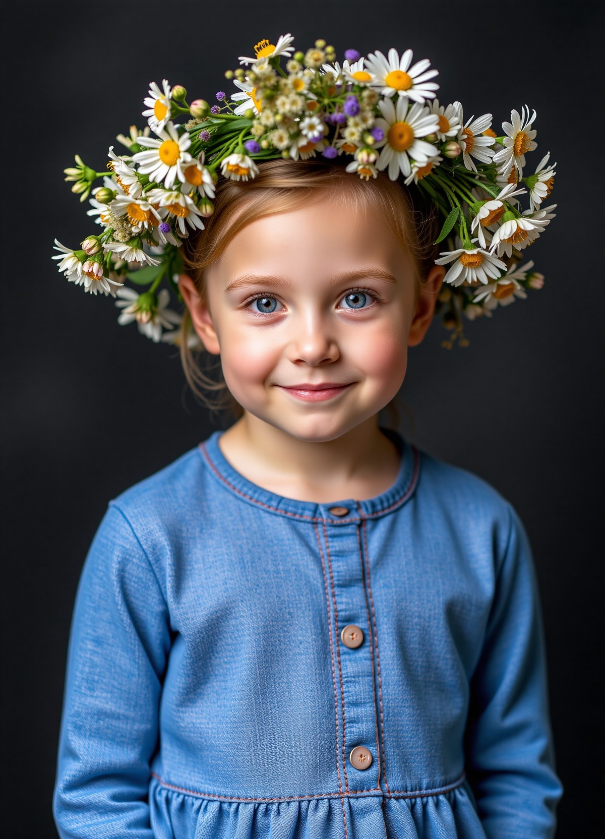 A high-resolution,  naturalistic,  portrait-style a girl 10 year-old on Tensor.Art