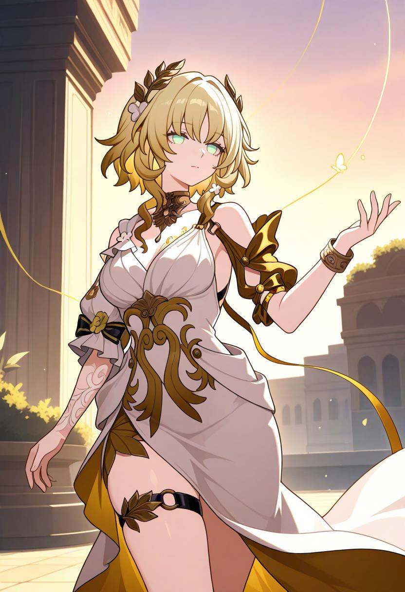 1girl,  aglaea \(honkai: star rail\),  breasts on Tensor.Art