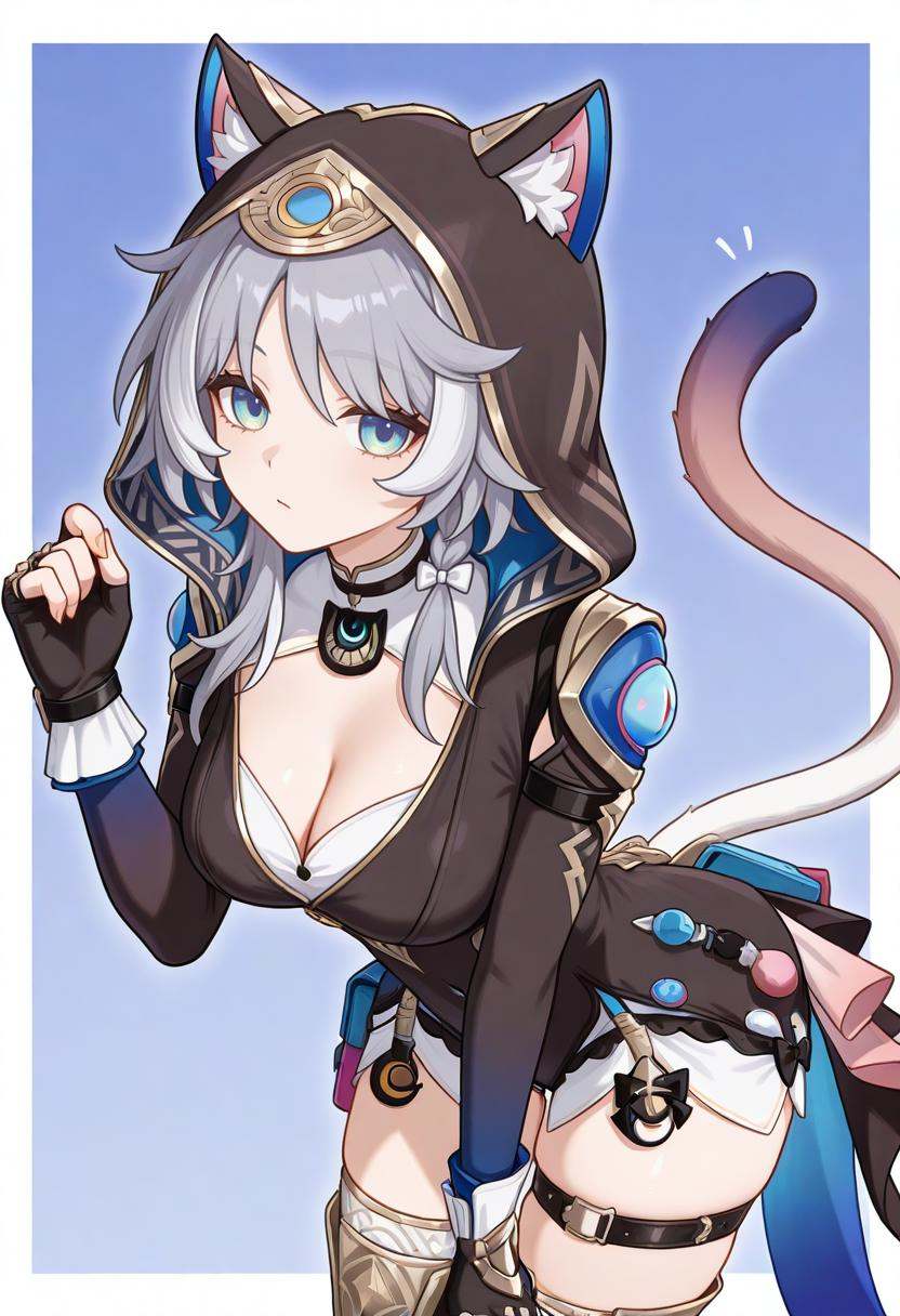 1girl,  breasts,  cipher \(honkai: star rail\) on Tensor.Art