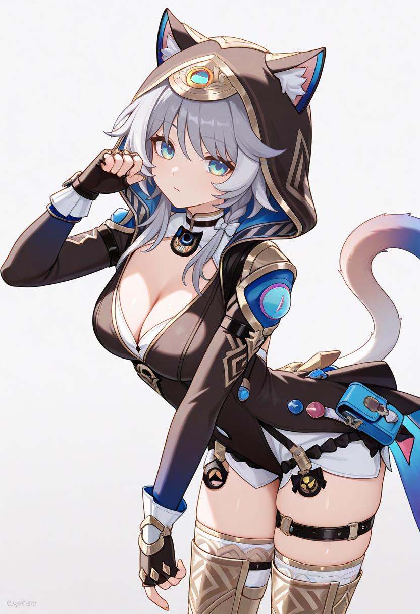 1girl,  breasts,  cipher \(honkai: star rail\) on Tensor.Art