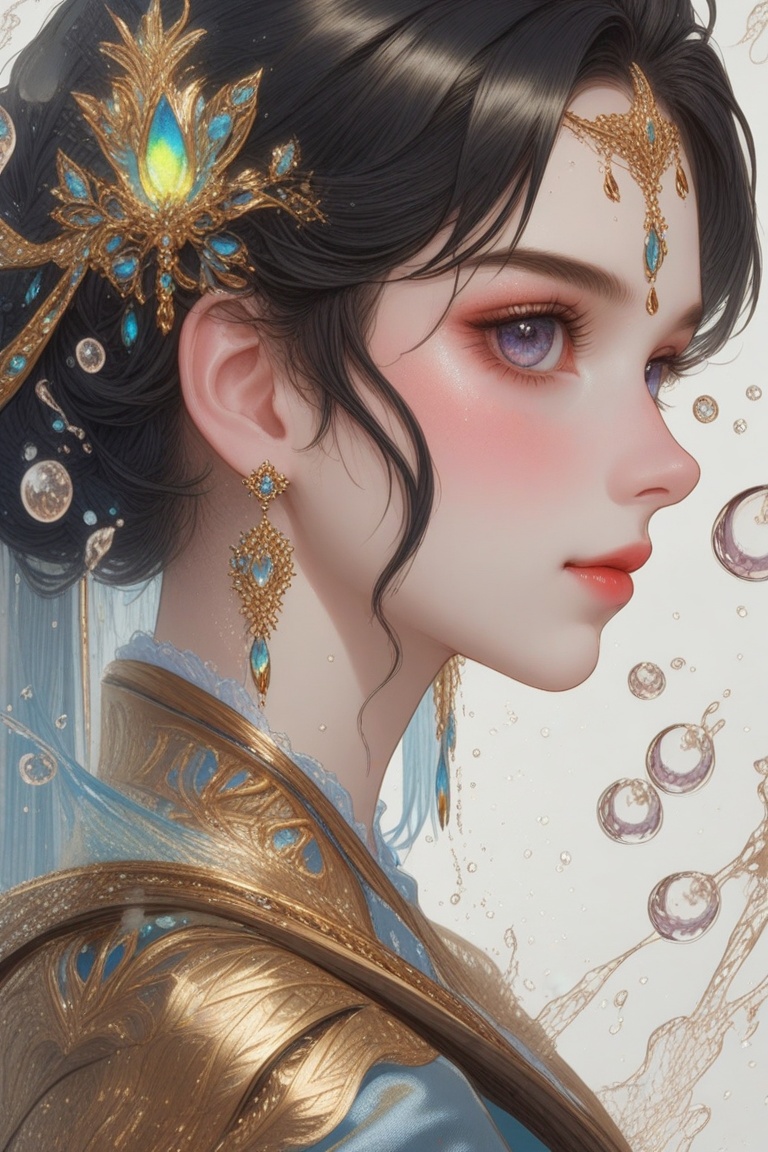 Hyp3rAn1me,  Beautiful girl. She is very badass,  she wears a very luxurious outfit. detailed image on Tensor.Art