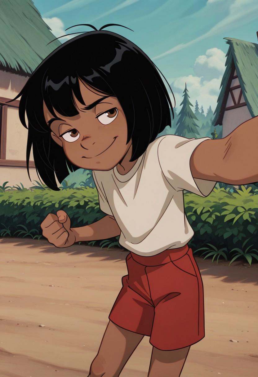 MowgliTheJungleBook,  1boy,  solo on Tensor.Art