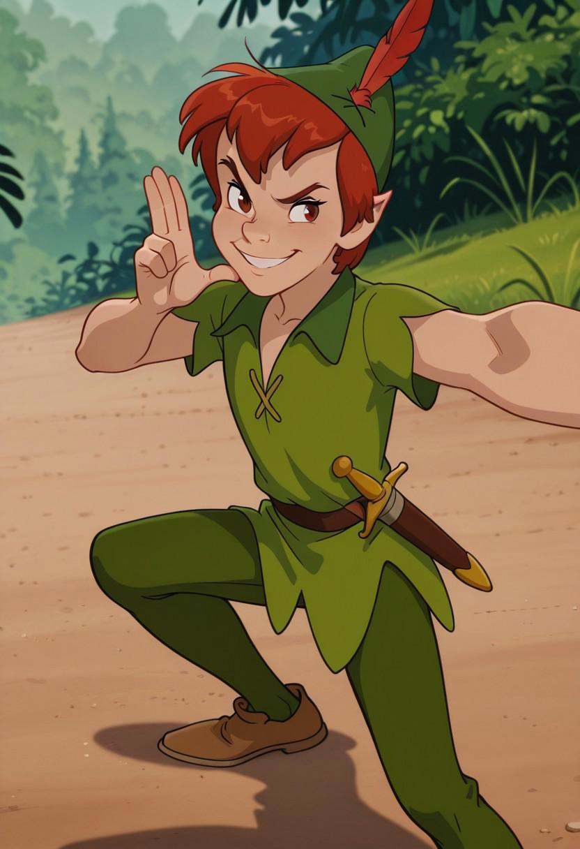 Peterpan,  1boy,  solo on Tensor.Art