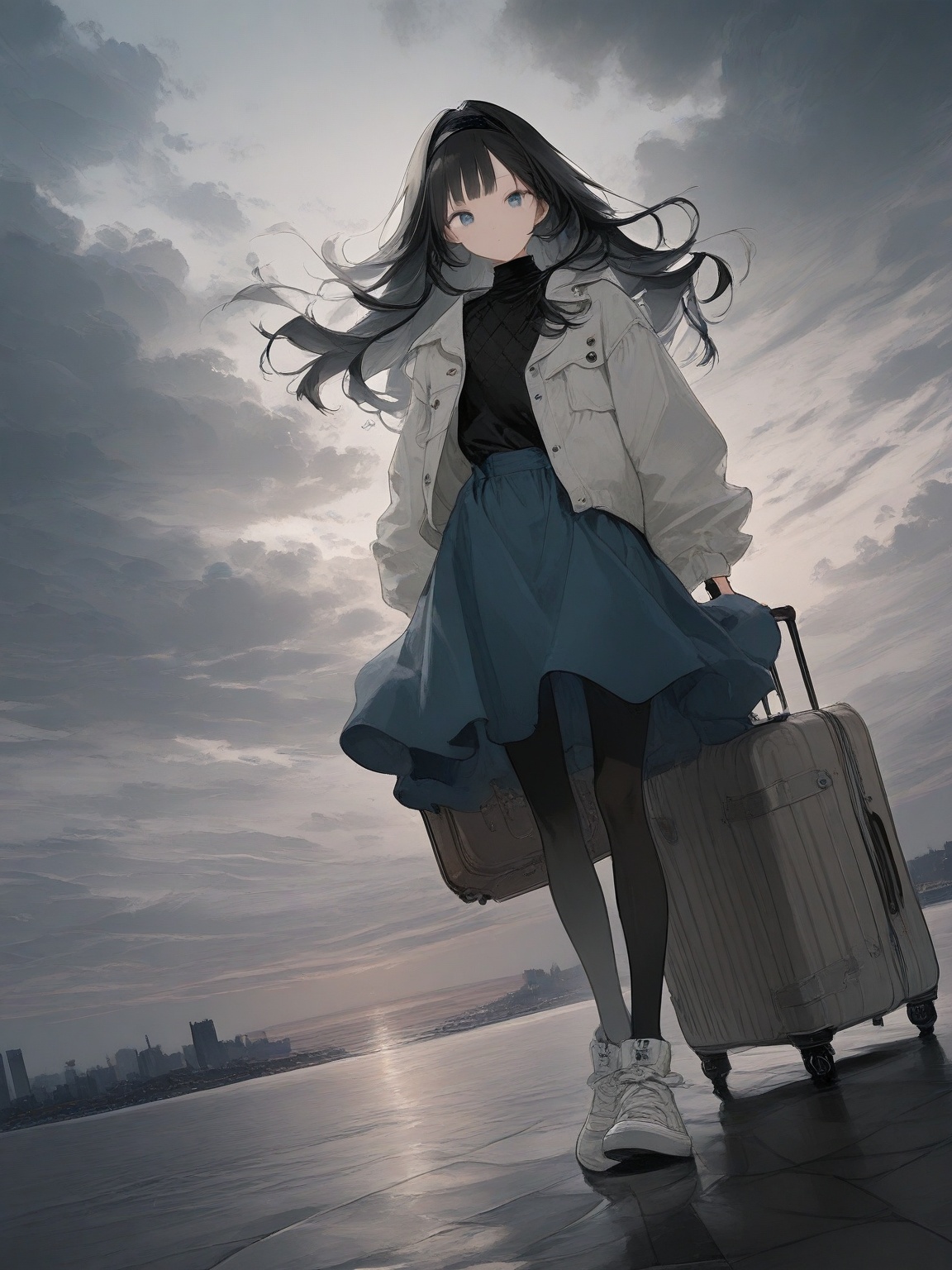 1girl,  outdoors,  safe on Tensor.Art