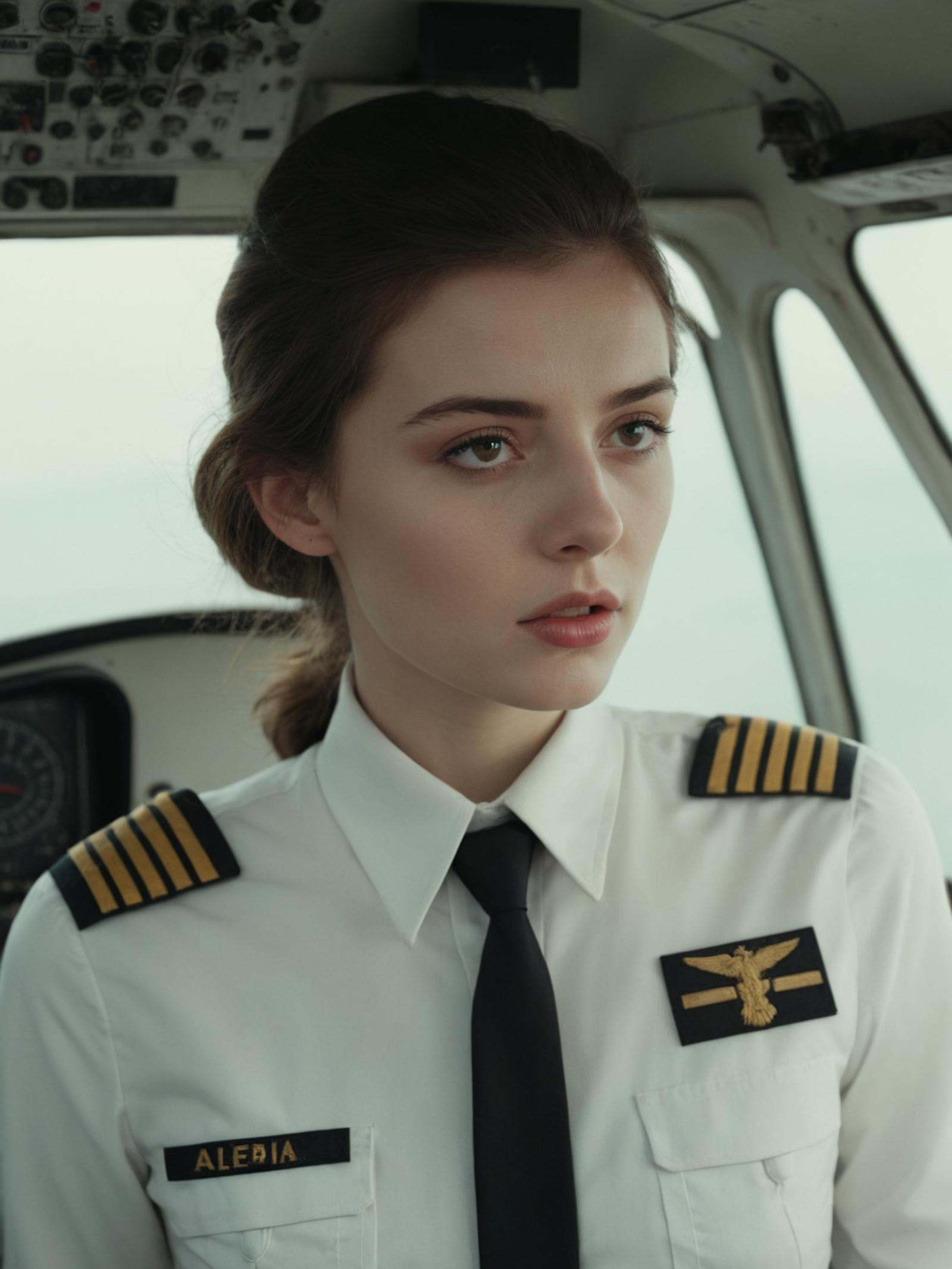 style of Alessio Albi,  A fair-skinned woman,  Pilot on Tensor.Art