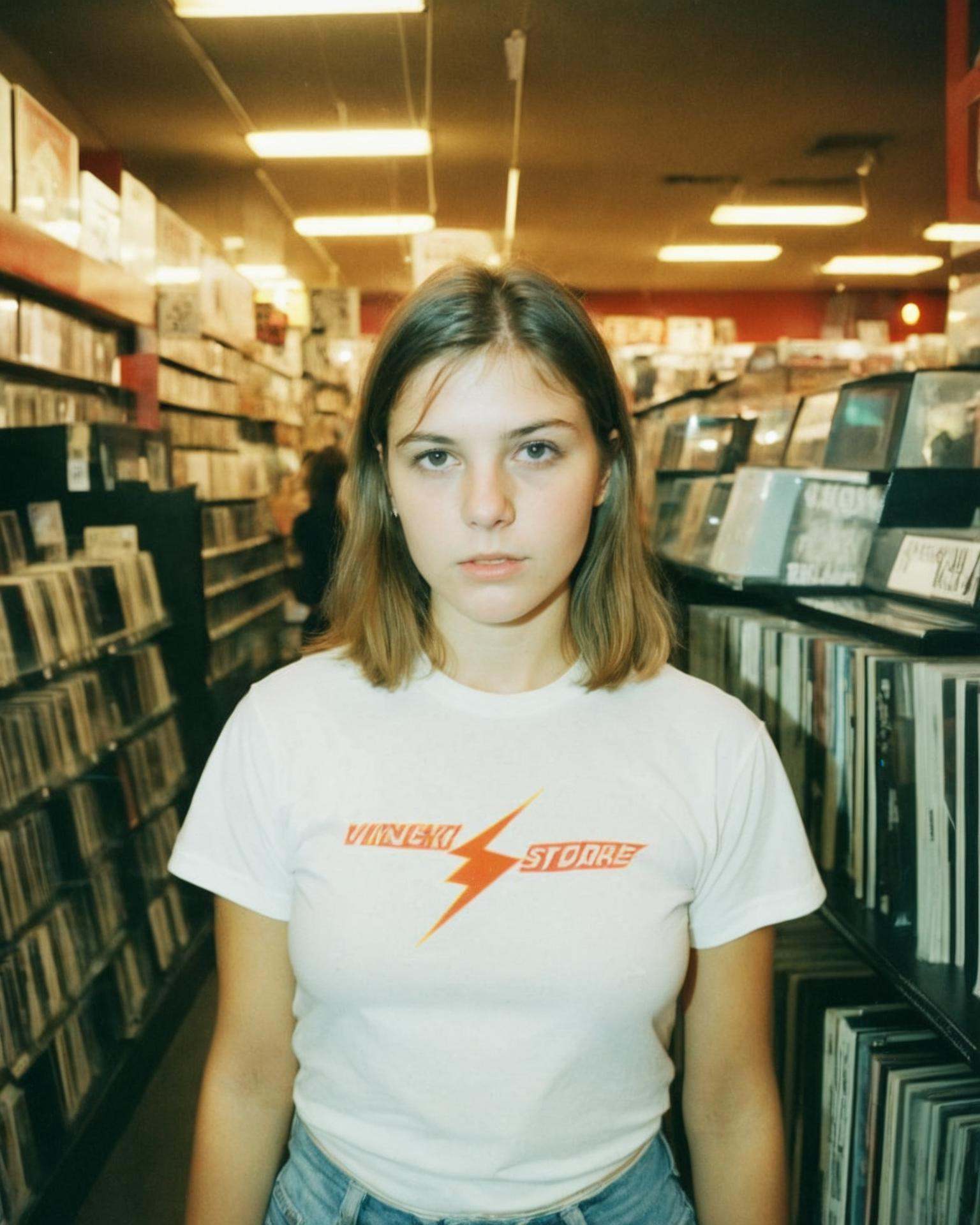 90s flash photo,  light leak,  analog photo on Tensor.Art