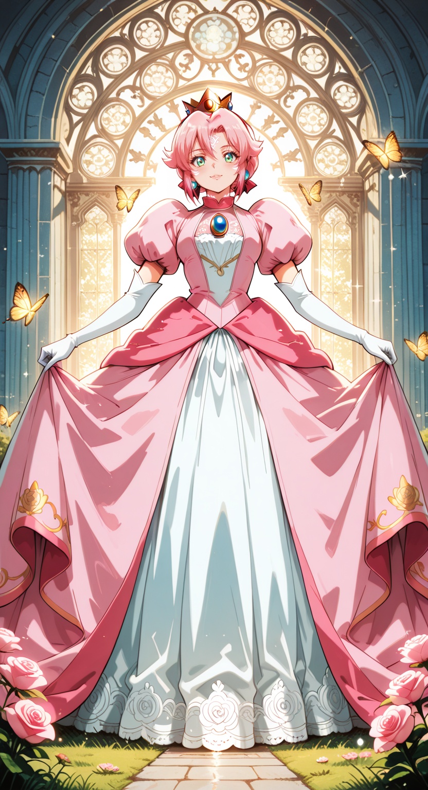 elegant fantasy cosplay,  soft pastel aesthetic with royal charm,  bright and clean anime style on Tensor.Art