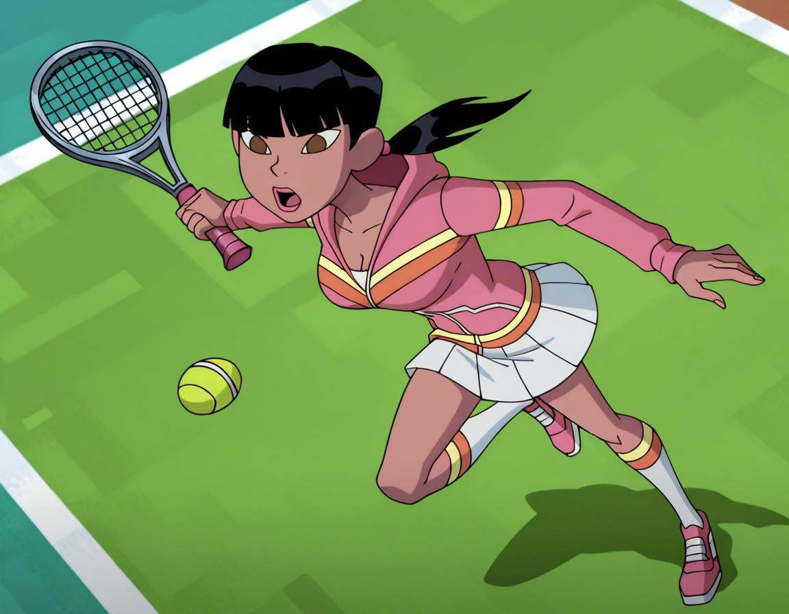 JulieOV,  1girl,  racket on Tensor.Art