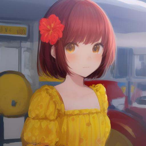 masterpiece,  1girl,  detailed face + yellow :1.5 on Tensor.Art