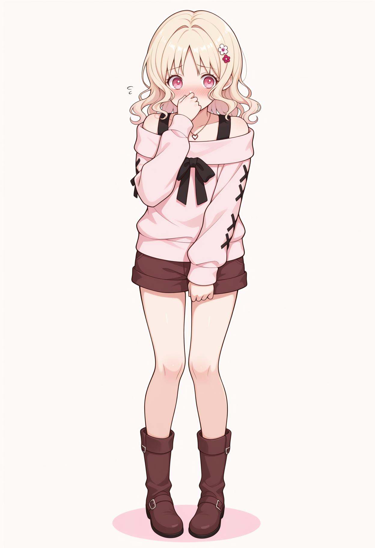 1girl,  solo,  pink eyes on Tensor.Art