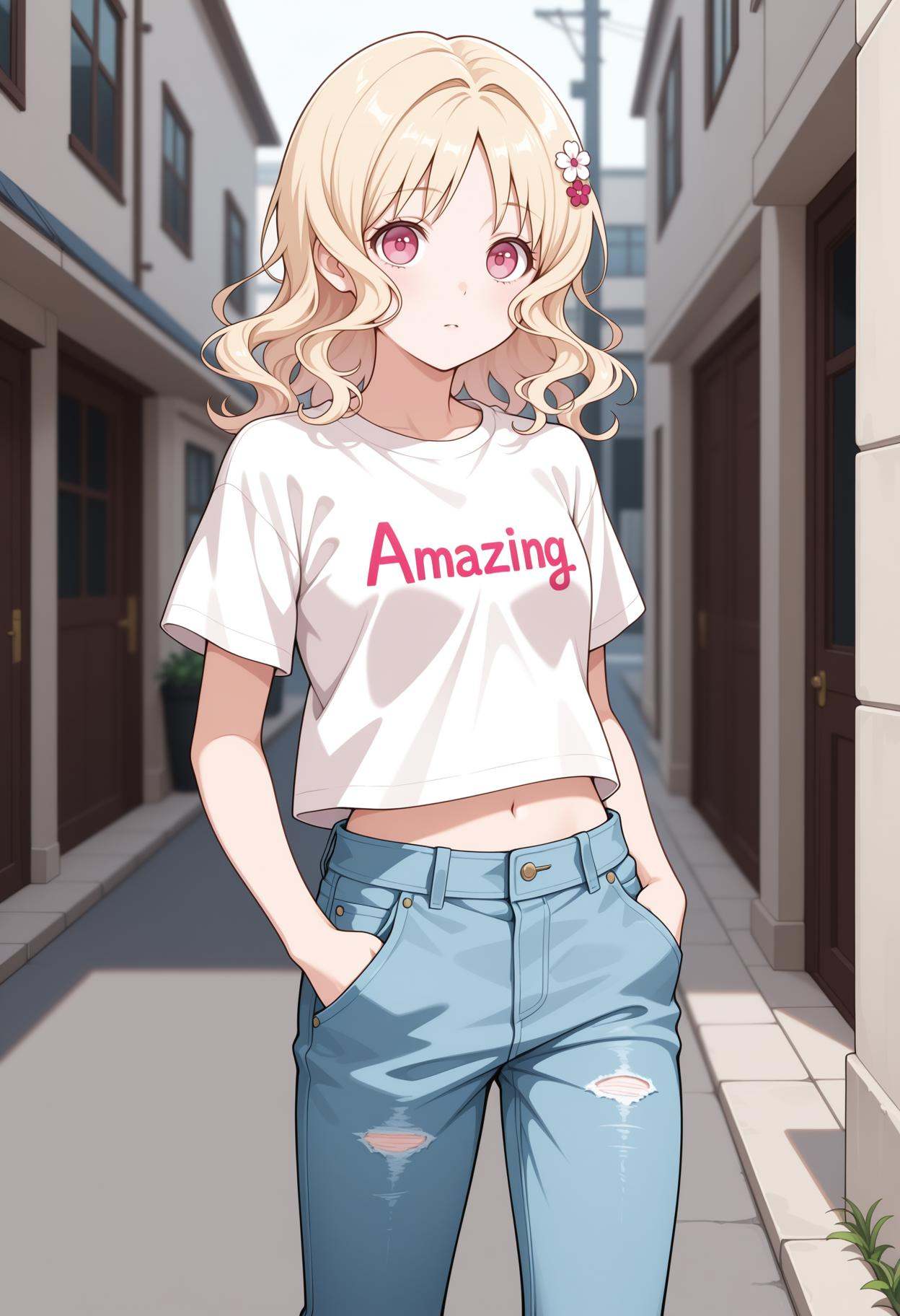 1girl,  solo,  pink eyes on Tensor.Art