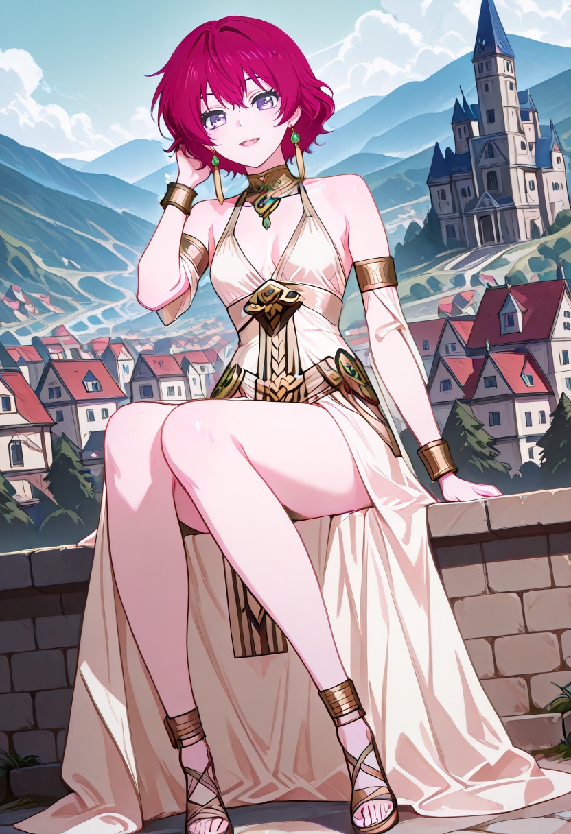 cha16v1,  fantasy,  white dress on Tensor.Art