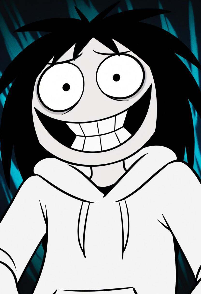jeff_the_killer_(pastamonsters),  1boy,  solo on Tensor.Art