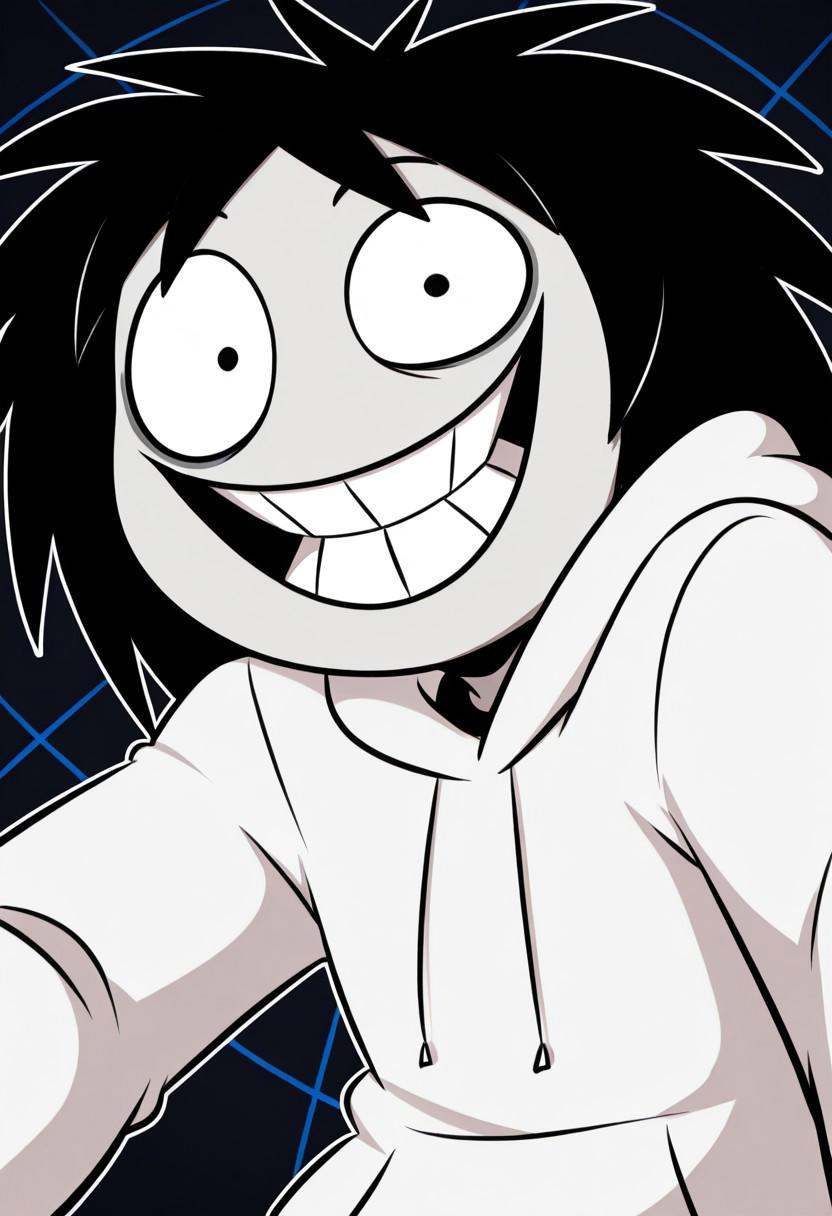 Jeff_The_Killer_(pastamonsters),  1boy,  solo on Tensor.Art