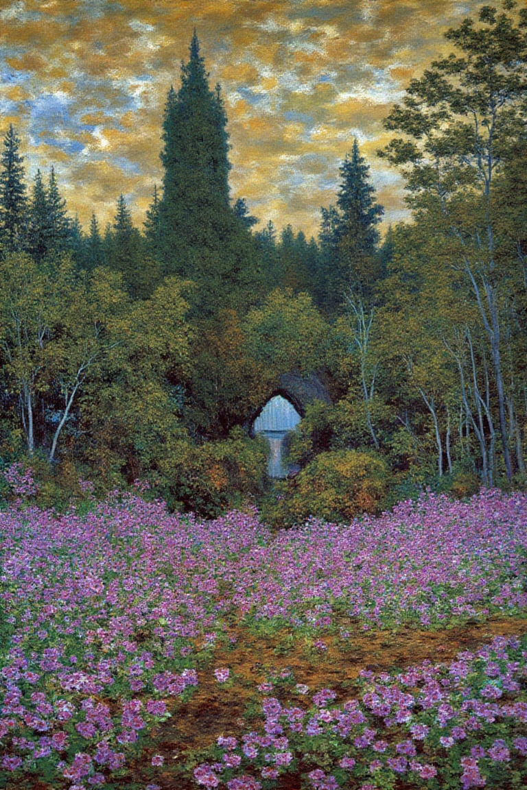 by claude monet,  impressionism style,  the forgotten beauty on Tensor.Art