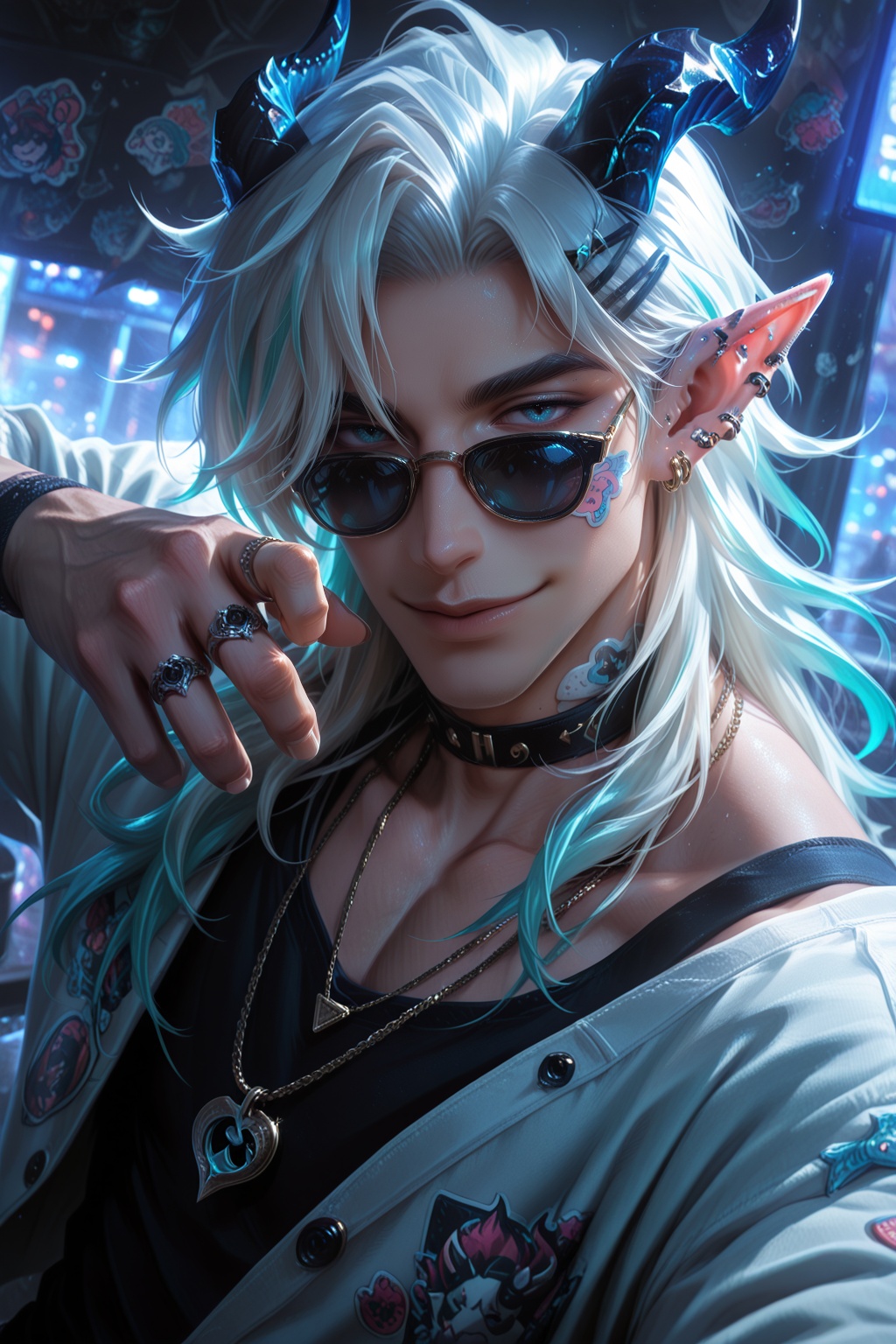 solo,  long hair,  looking at viewer on Tensor.Art