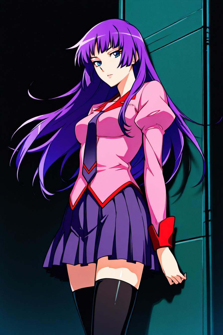 hitagi senjougahara,  bangs,  long hair on Tensor.Art
