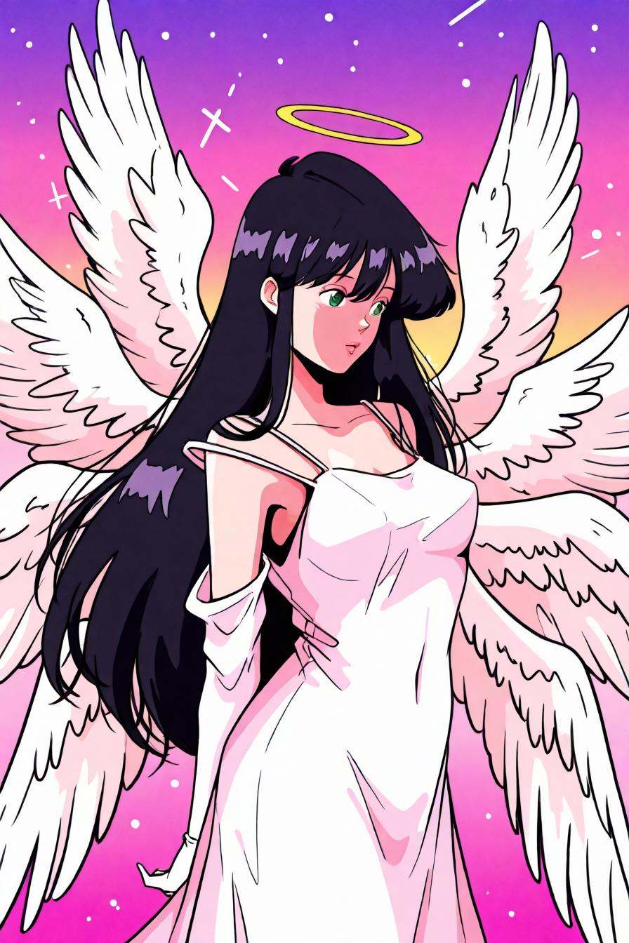 misa suzuhara,  long hair,  black hair on Tensor.Art