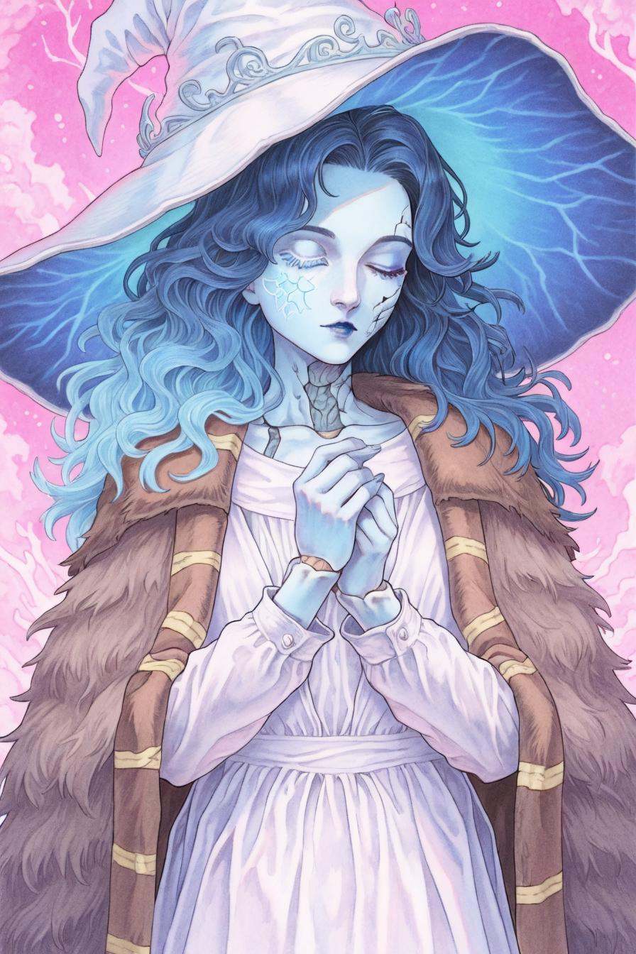 RnnDef,  blue eyes,  one eye closed on Tensor.Art