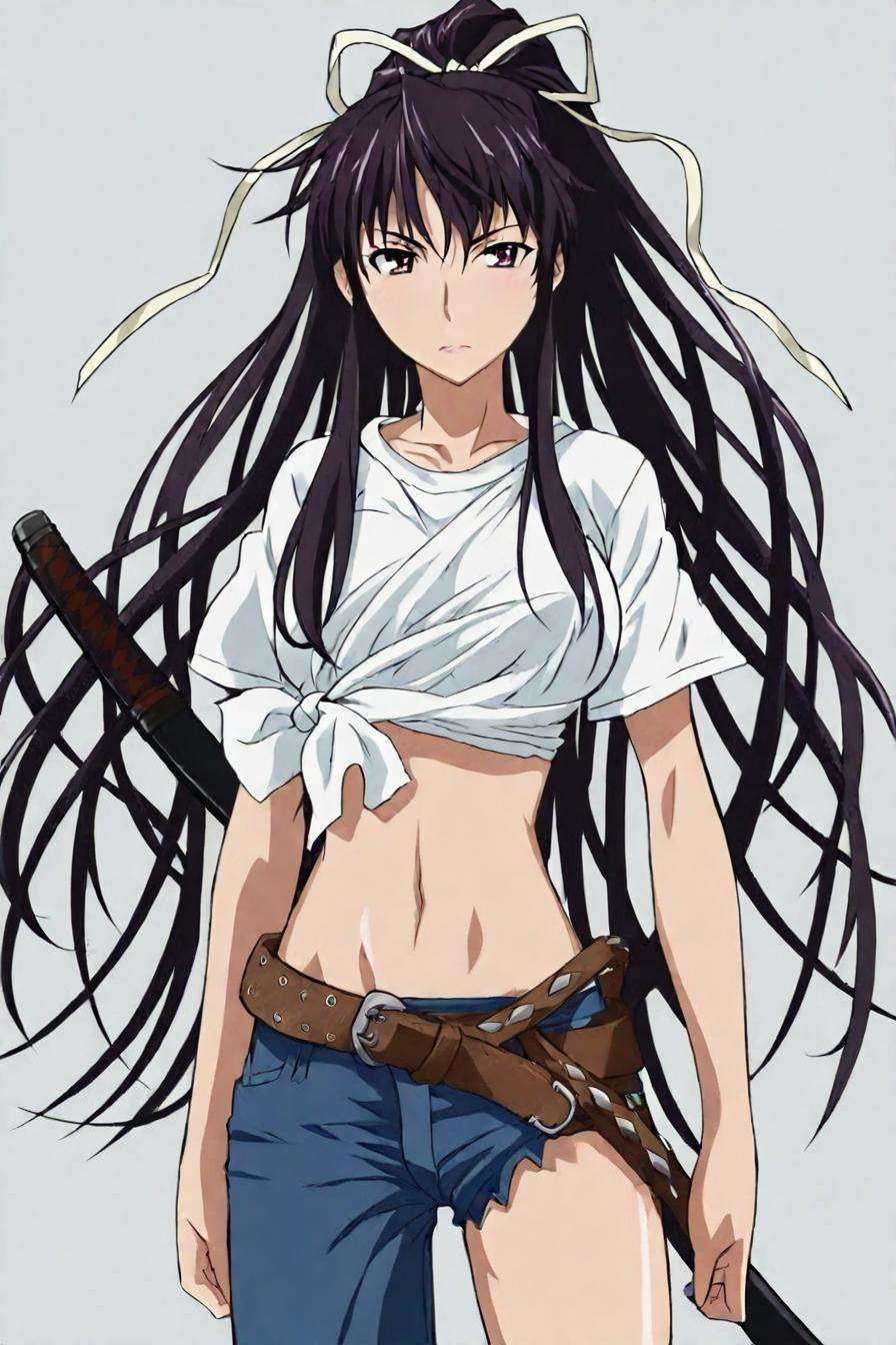 kanzaki kaori,  brown eyes,  ponytail on Tensor.Art