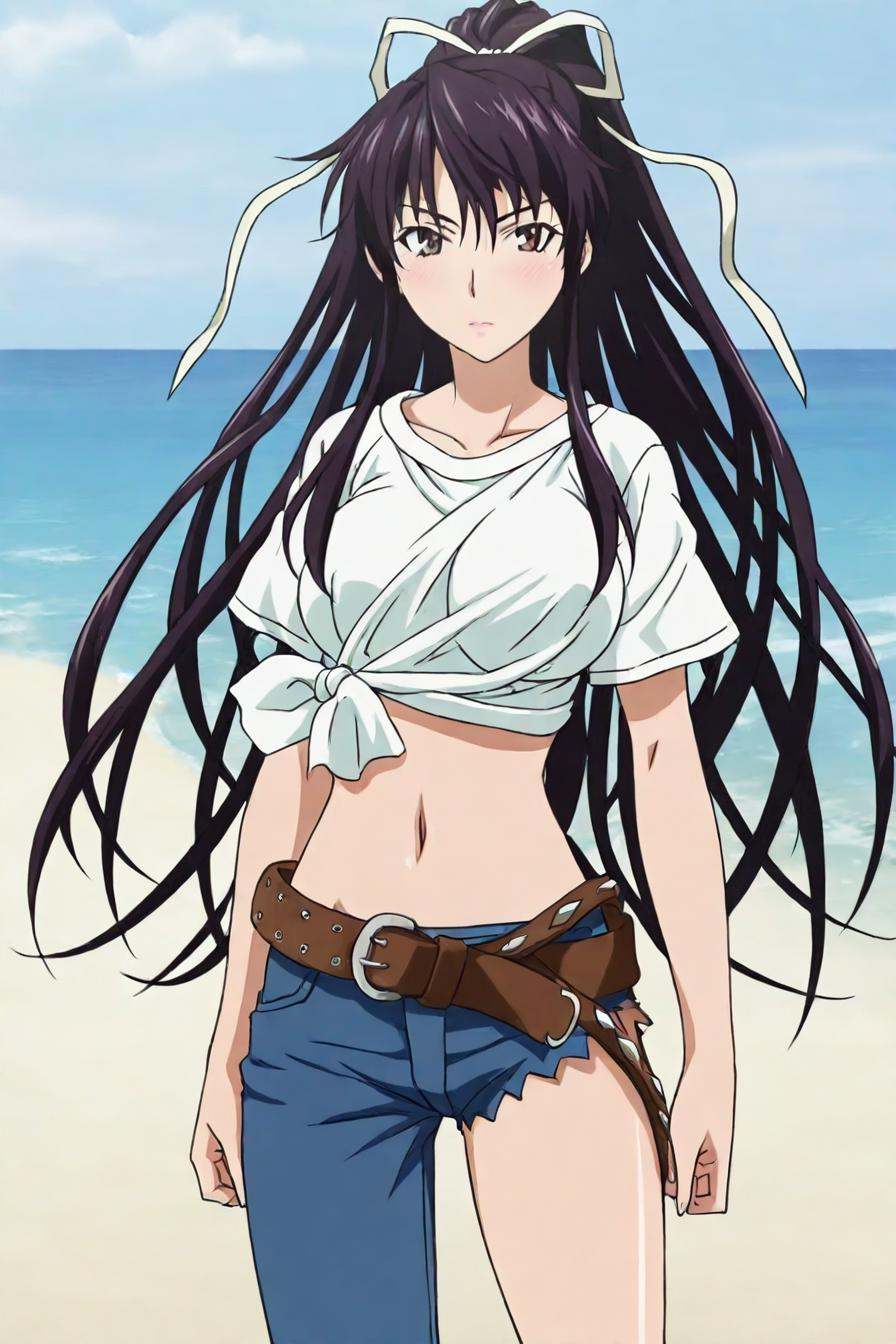 kanzaki kaori,  brown eyes,  ponytail on Tensor.Art