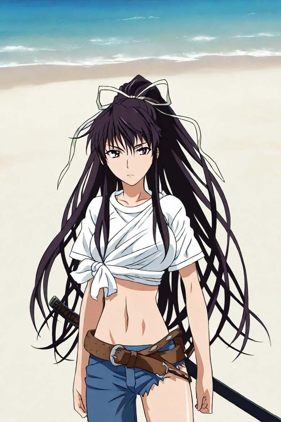 kanzaki kaori,  brown eyes,  ponytail on Tensor.Art