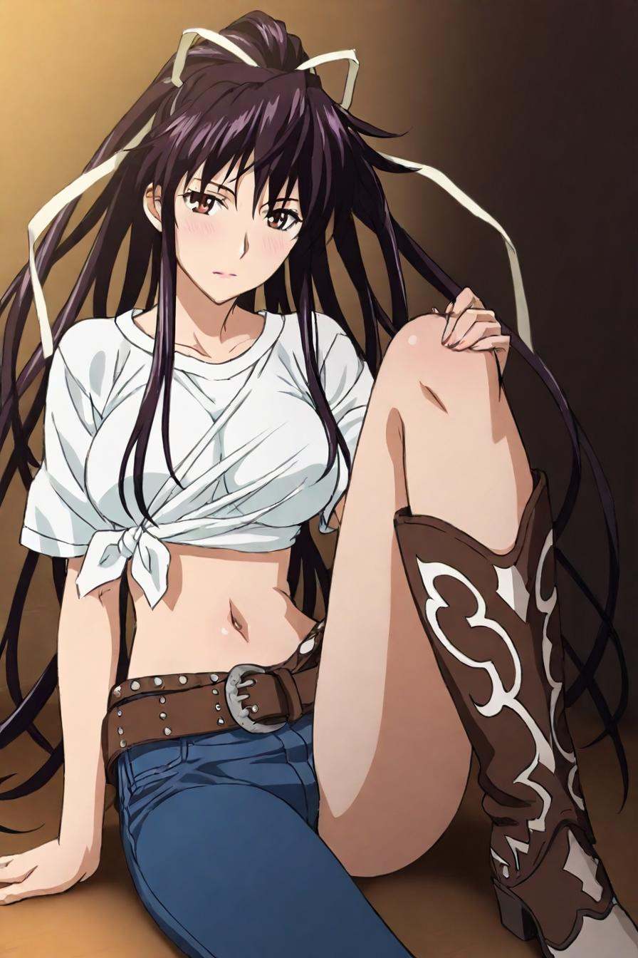 kanzaki kaori,  brown eyes,  ponytail on Tensor.Art