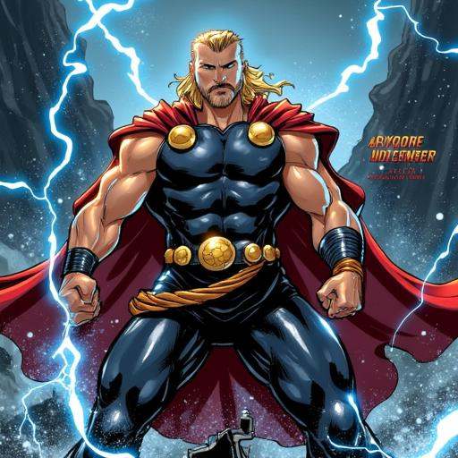 Thor the norse god of thunder on Tensor.Art