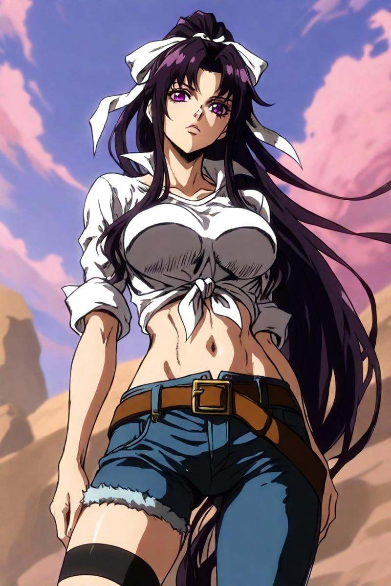 looking at the viewer,  asymmetrical clothes,  navel on Tensor.Art