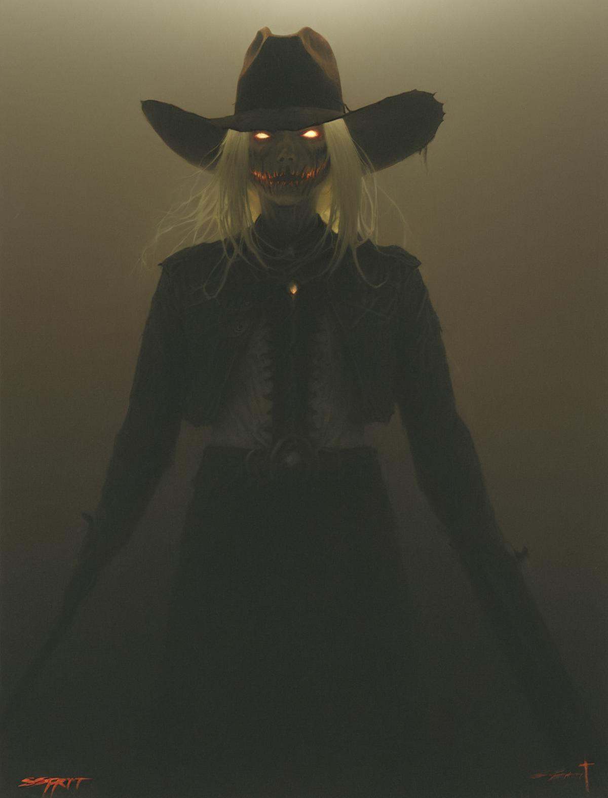 spooky,  ash,  blonde cowgirl by sam spratt on Tensor.Art
