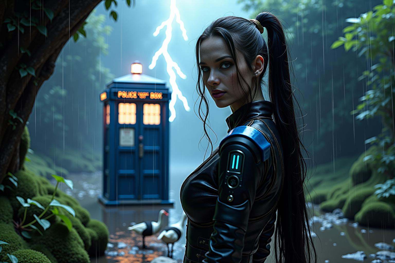 alien-themed realistic science fiction art,  character and world defining concept art,  over-sexualized women theme on Ten...