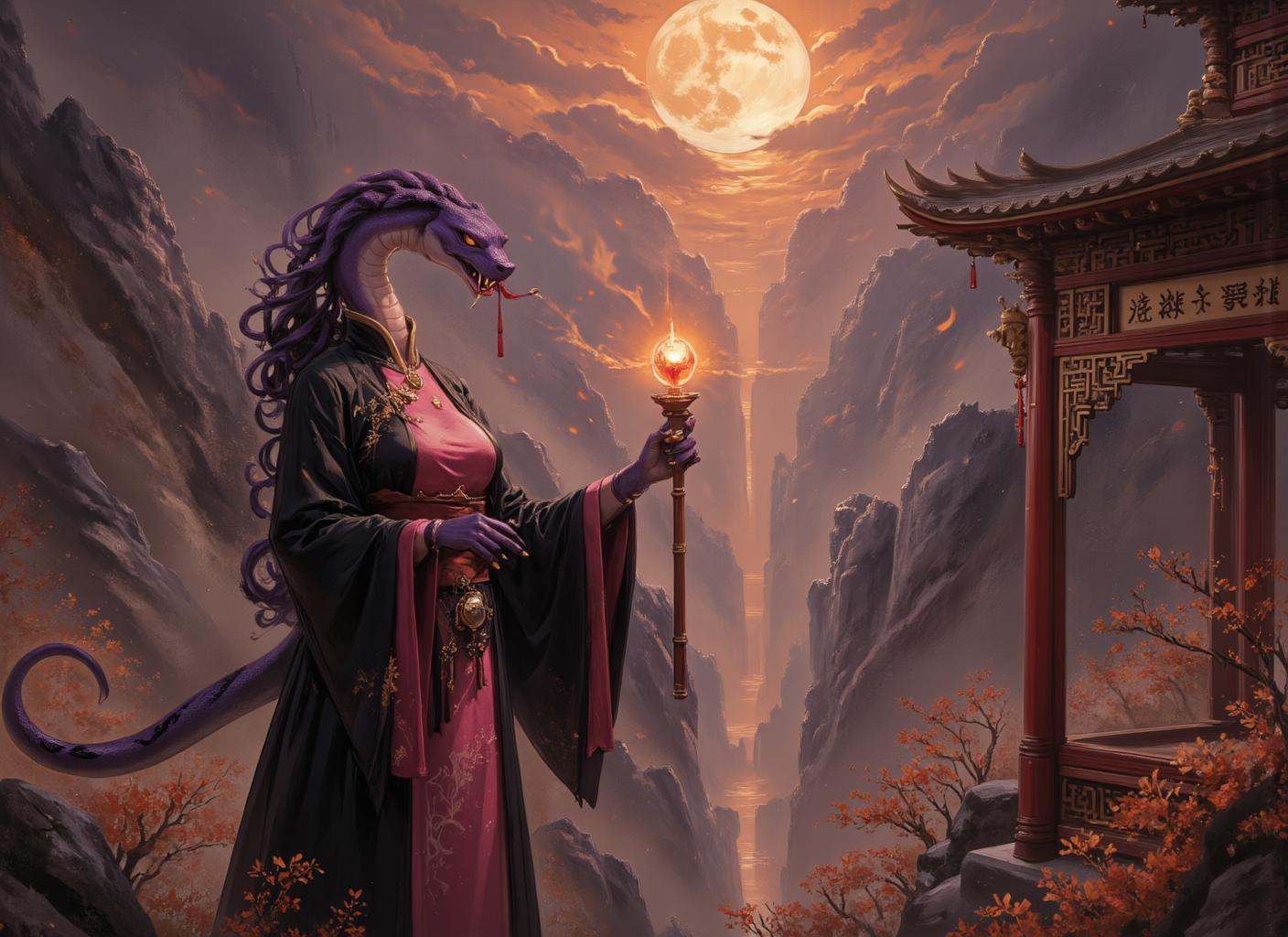 Ink Dripping Drawing,  watercolor painting Chinese Gongbi art,  dark fantasy art on Tensor.Art