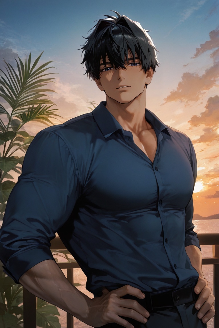1boy,  male focus,  manly. muscular on Tensor.Art