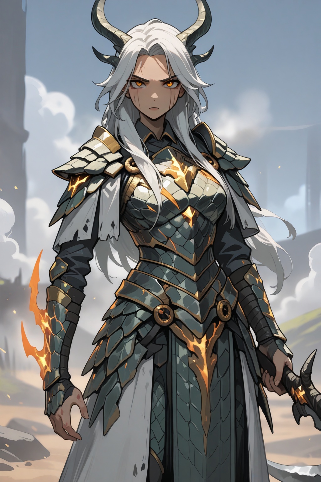 masterpiece,  1girl,  dragon knight on Tensor.Art