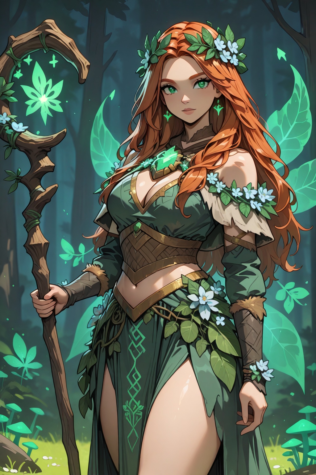 masterpiece,  1girl,  druid on Tensor.Art