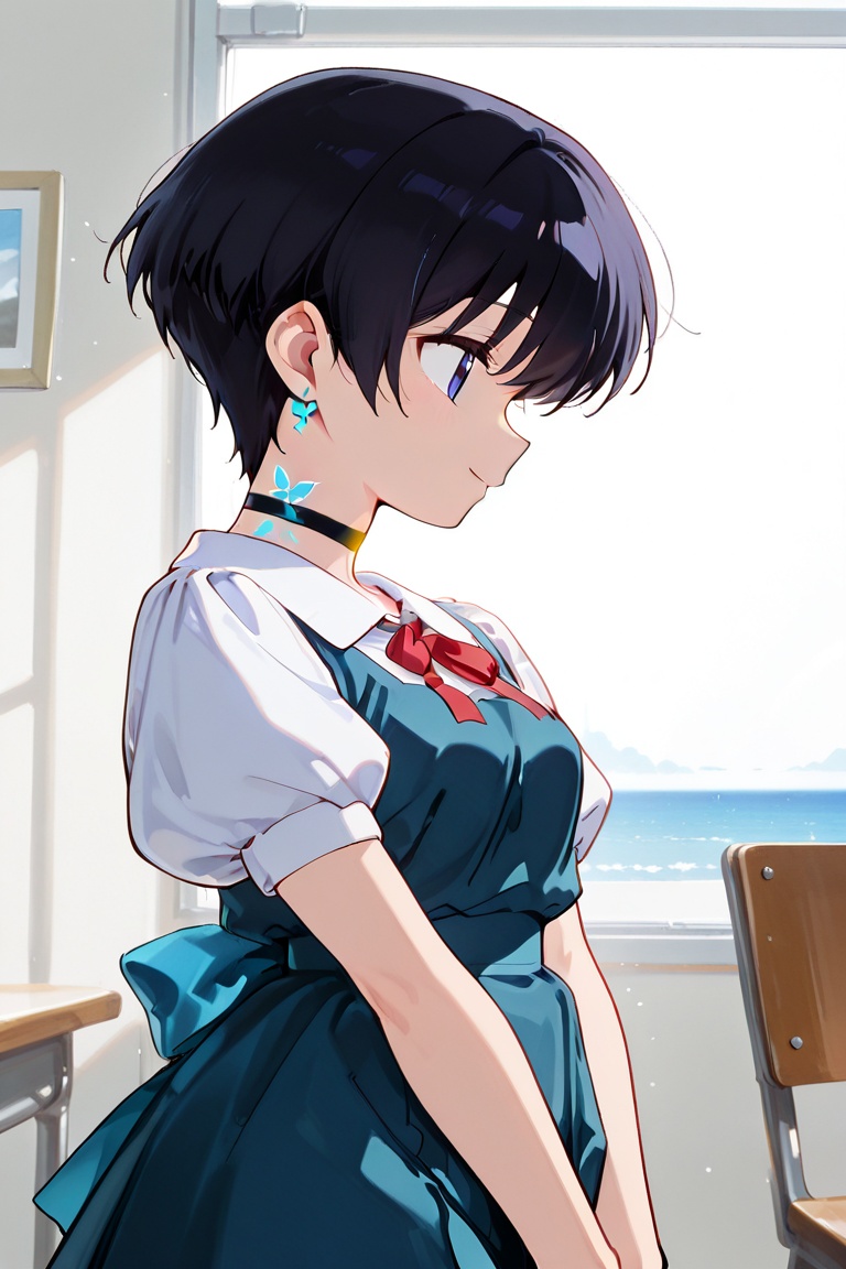 Photoshoot,  girl's photoshoot (pubic tattoo ＆Shining mark on girl's skirt) 👗 (very long skirt) Girls' uniform,  long dre...