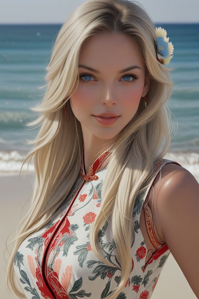 Hyp3rAn1me,  blonde hair,  blue eyes on Tensor.Art