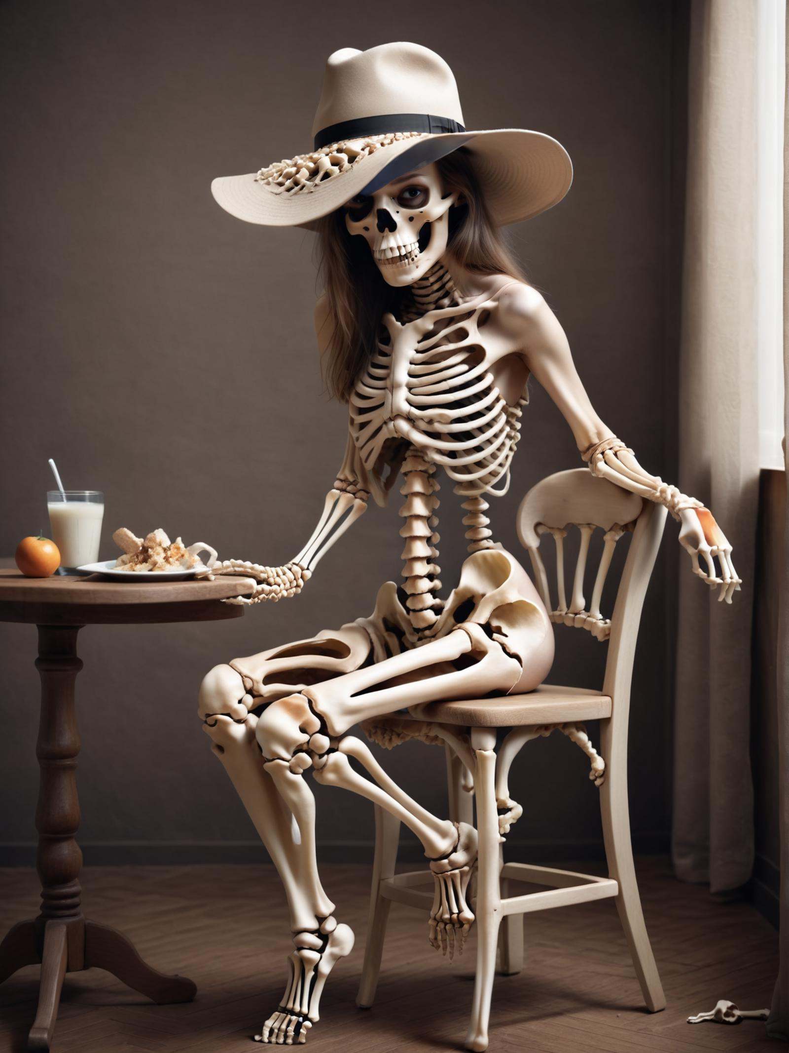 1 girl,  sexy dress,  wide-brimmed hat on Tensor.Art